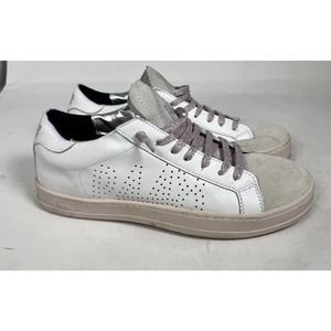 P448 John Mixed Leather Low Top Sneakers Sz.7(37)